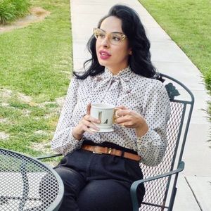 Vintage inspired paisley blouse